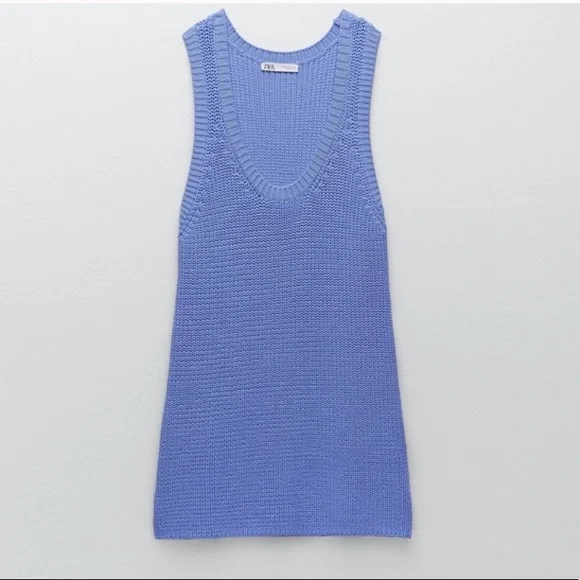 Zara Knit Dress in Bluish - Picture 7 of 14